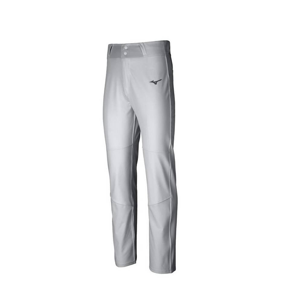 Mens Mizuno Pro Woven Baseball Pants Grey Philippines (QBKCAJ358)